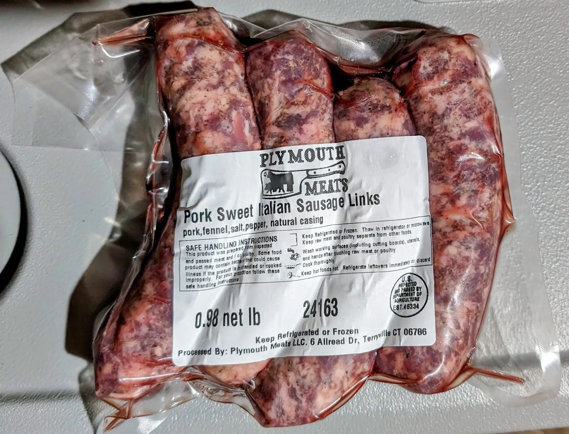 Sweet Italian Sausage Heritage Pasture Raised